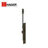HAGER - 282D - Brass Manual Flush Bolt - 12" Rod Length