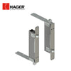 HAGER - 291D - Automatic Flush Bolt - 1/2" Square Bolt Head - 15/16" by 2-1/4" Mortise Strike