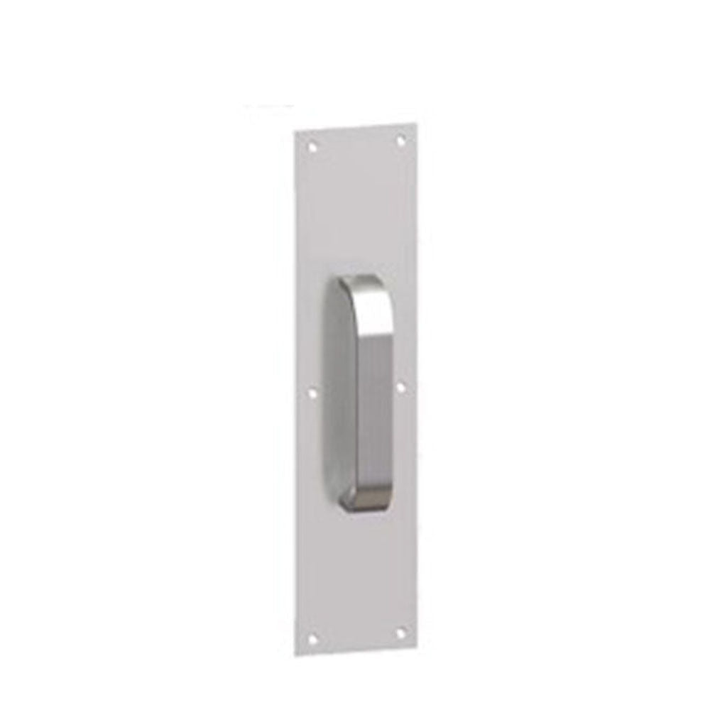 HAGER - 31E - Half Round Pull with Pull Plate - Square Corner