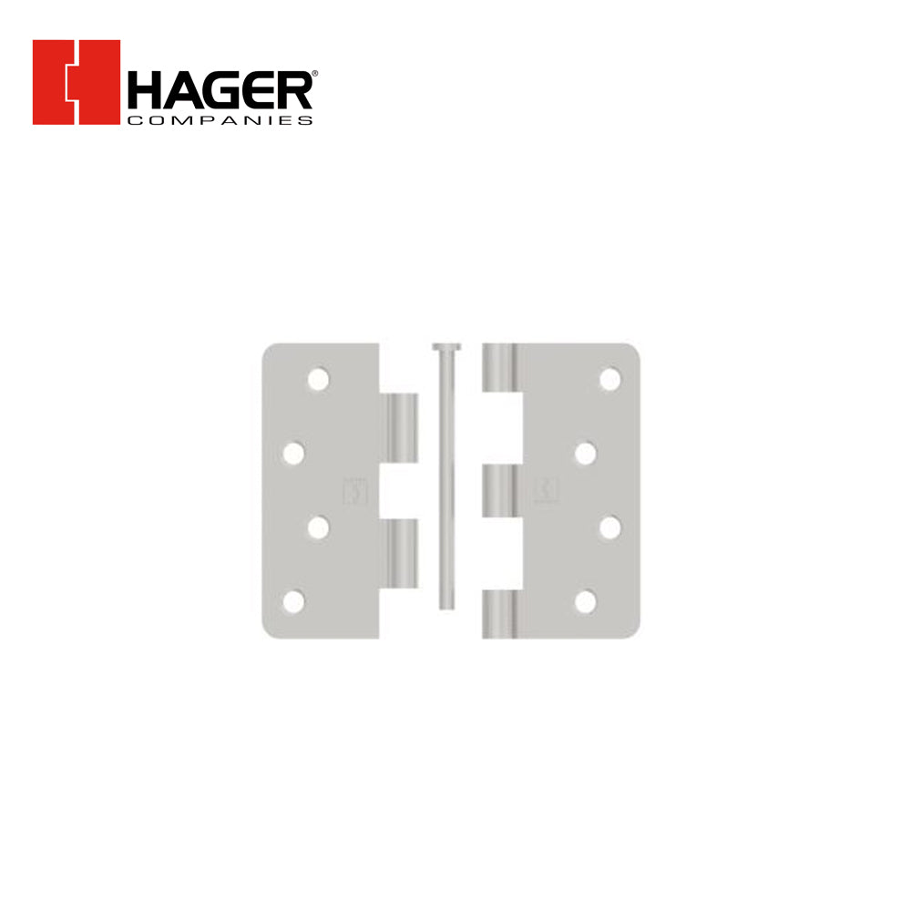 HAGER - 7741 - Straight Door Pull 6 CTC - 1-1/2 Clearance - 3/4 Diameter - Satin Brass