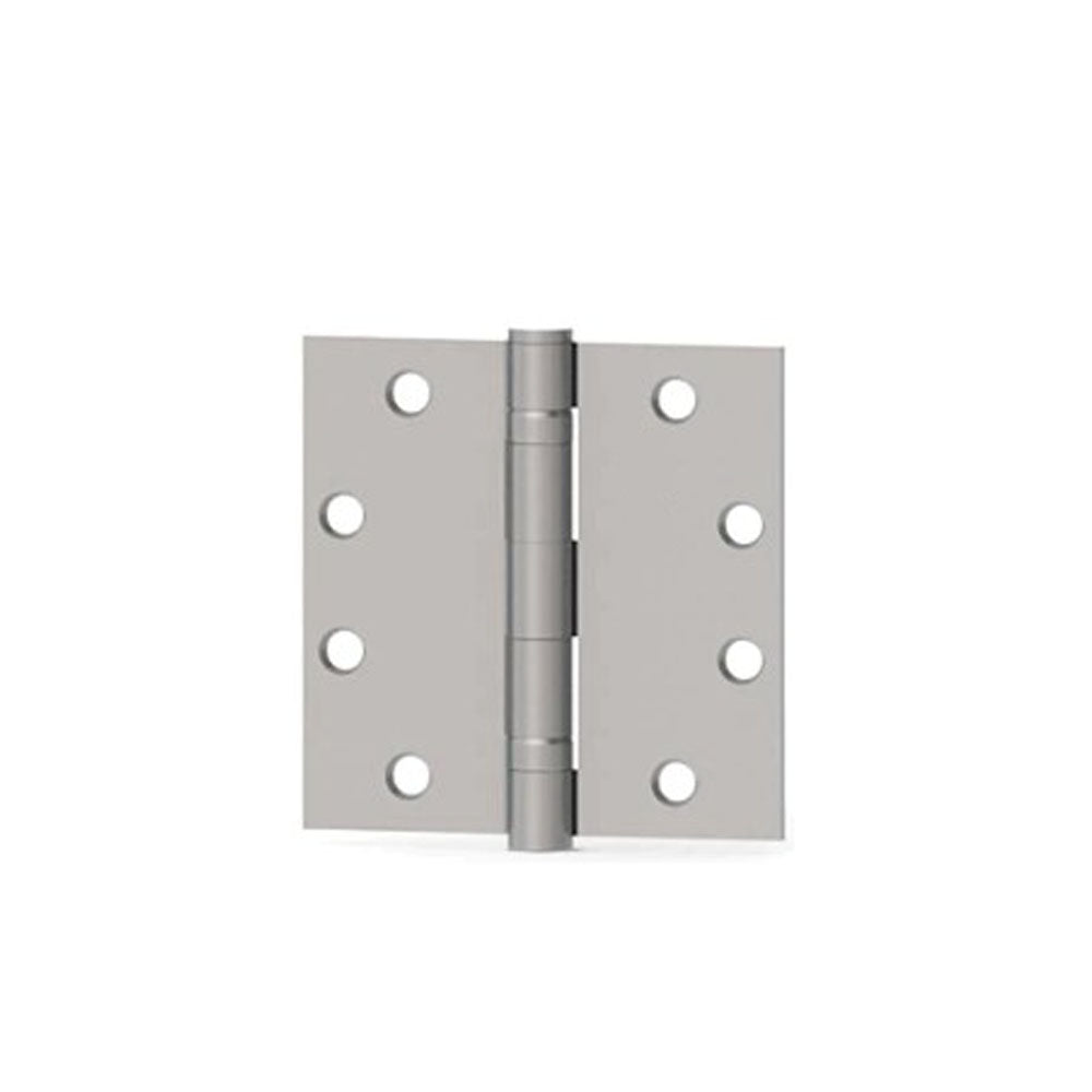 HAGER - ECBB1101 - Full Mortise Ball Bearing Hinge - 4.5 Inch by 4.5 Inch - 5 Knuckle - Satin Stainless Steel