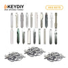 KEYDIY Remote Flip Key Blades and Roll Pins Bundle