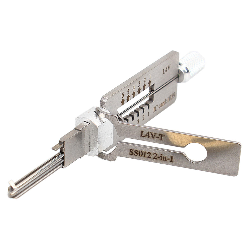 Genuine AKK Lishi L4V-T 2-in-1 Pick and Decoder – Locksmith Keyless