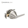 Marks USA - 195SSFEL - Electrically Locked Cylindrical Lock - Anti-Ligature Knob - Key in Lever Cylinder - 3-13/16" Diameter Rose - Non-Handed - Grade 1 - Satin Stainless Steel