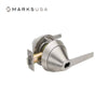 Marks USA - 195SSRF - Storeroom Cylindrical Lock - Anti-Ligature Knob - SFIC Prep Less Core - 3-13/16" Diameter Rose - Non-Handed - Grade 1 - Satin Stainless Steel