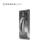 Marks USA - 5BHDW - Vestibule Mortise Cylinder Lock - D-Lig Slide - Field Reversible - Grade 1 - Satin Stainless Steel