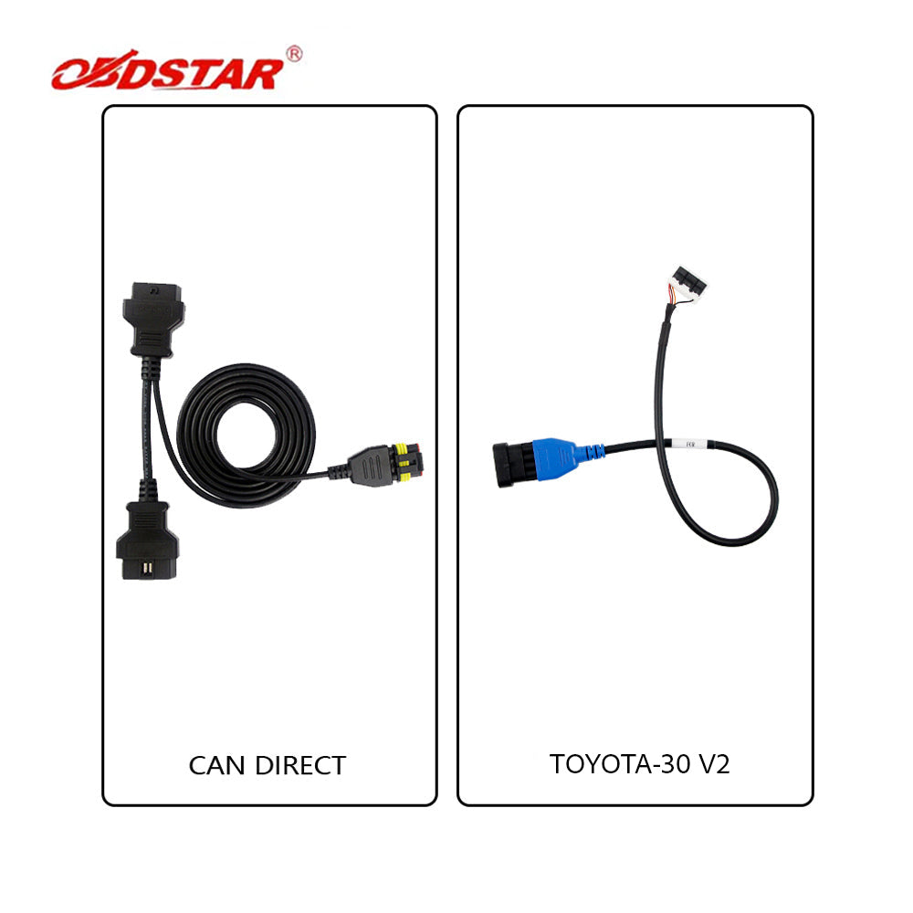 OBDSTAR Toyota-30 V2 Kit including CAN DIRECT Cable and Toyota-30