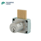 OLYMPUS LOCK - 200M - Deadbolt Drawer Lock - MRI Function - Key-Retaining Optional Drawer - N Series - Optional Cylinder Length - Optional Keying - US26D (Satin Chrome-626)