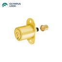 OLYMPUS LOCK - 300SD - Sliding Door Plunger Lock - 1 Inch Cylinder Length - 7/8 Inch Thickness - Optional Keying - Optional Color