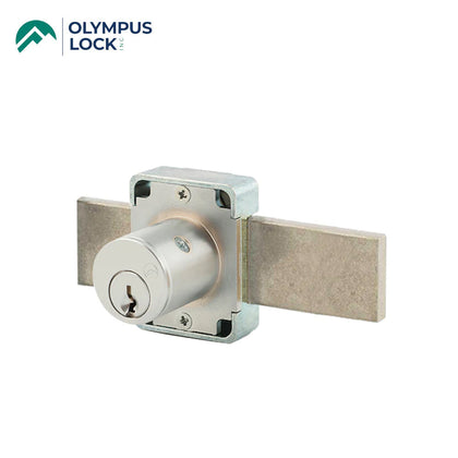 OLYMPUS LOCK - 500DR - Cabinet Deadbolt Door Lock - R Series - CCL R1 Keyway - Optional Cylinder Length - Long Bolt - Optional Keying - Optional Color