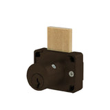 OLYMPUS LOCK - 600DW - Cabinet Deadbolt Drawer Lock - R Series - CCL R1 Keyway - Optional Cylinder Length - Key-Retaining - Optional Keying - Optional Handed - US10B (Oil Rubbed Bronze-613)