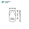 OLYMPUS LOCK - 720-3-D1 - 0.875" Short Direct Drive Cam
