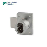 OLYMPUS LOCK - 721DR - Small Format (BEST) IC Core Deadbolt Cabinet Drawer Lock - Optional Cylinder Length - Optional Key Retaining - Optional Security - US26D (Satin Chrome-626)
