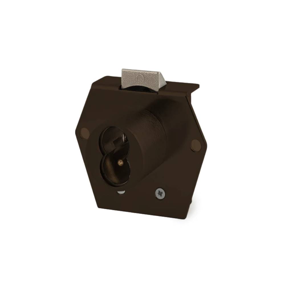 OLYMPUS LOCK - 725RL - Small Format (BEST) IC Core Rim Latch Door and Drawer Cabinet Lock - 1-1/16 Inch Cylinder Length - Optional Handed - US10B (Oil Rubbed Bronze-613)