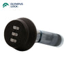 OLYMPUS LOCK - 7850R Combi-Cam Series - 3-Dial Round Combination Cam Lock