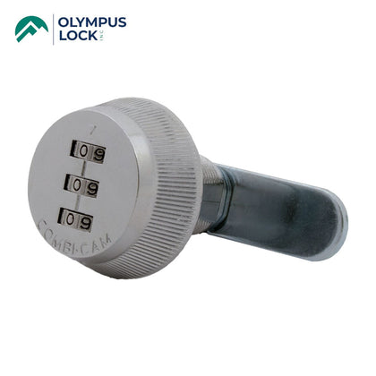 OLYMPUS LOCK - 7850R Combi-Cam Series - 3-Dial Round Combination Cam Lock