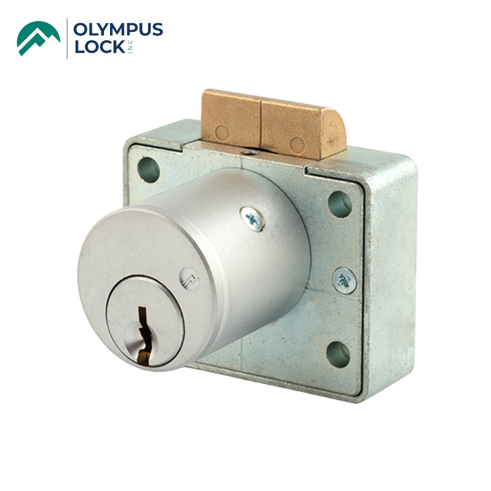 OLYMPUS LOCK - 850S - Deadlatching Drawer Lock - Schlage C Keyway - S Series - Optional Cylinder length - Optional Keying - Optional Color