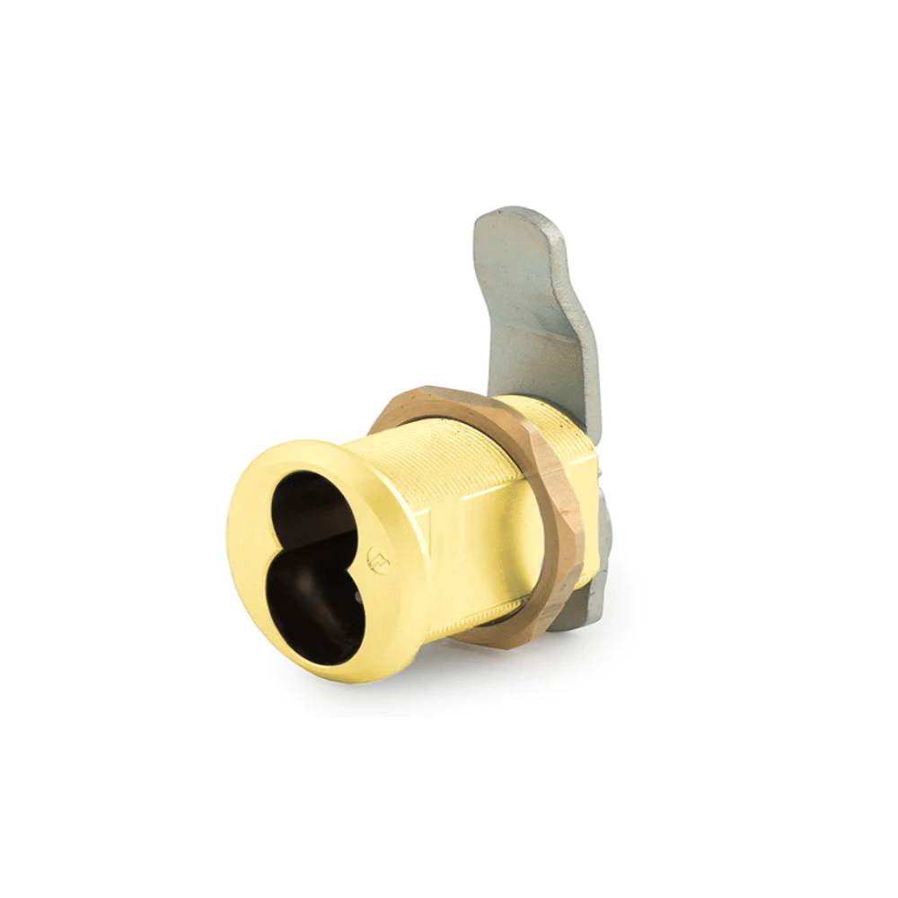 OLYMPUS LOCK - 920 - Less Cylinder Cam Lock - Schlage Compatible Full-Size IC Core - US3 (Polished Brass-605)