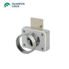 OLYMPUS LOCK - SLT - Rim Cylinder Conversion Kit - Optional Closing Mechanism - US26D (Satin Chrome-626)