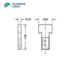 OLYMPUS LOCK - T37-2 - T-Bolt Metal Drawer Lock - N Series - Optional Accessories
