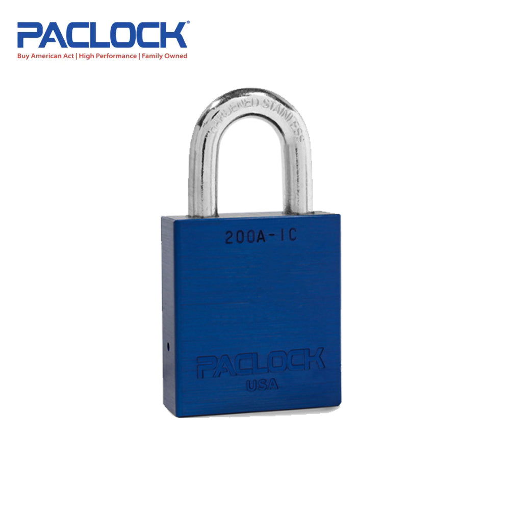 PACLOCK Heavy-Duty Aluminum Padlock with 3/4 Inch Shackle Spread 200A-