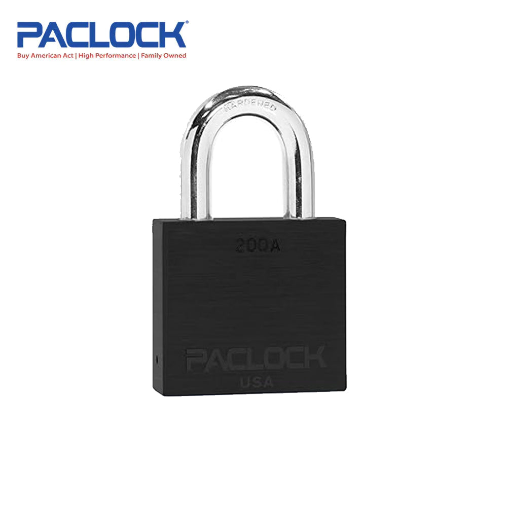 PACLOCK Heavy-Duty Aluminum Padlock with 3/4 Inch Shackle Spread and M