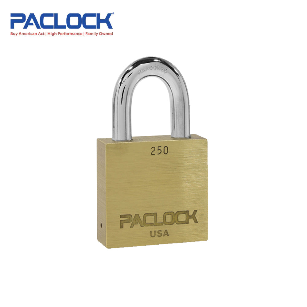 PACLOCK HeavyDuty Brass Padlock with 3/4″ Shackle Spread and PR2 Keyw