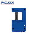 PACLOCK Hidden-Shackle Aluminum Block-Lock-Style Lock with M1 Keyway BL17A-1100 Series - Hardened Steel Shackles