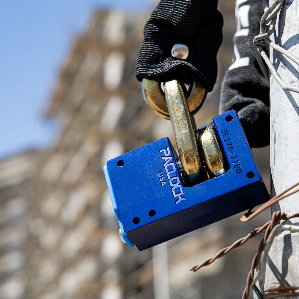 PACLOCK Hidden-Shackle Aluminum Block-Lock-Style Lock with M1 Keyway B ...