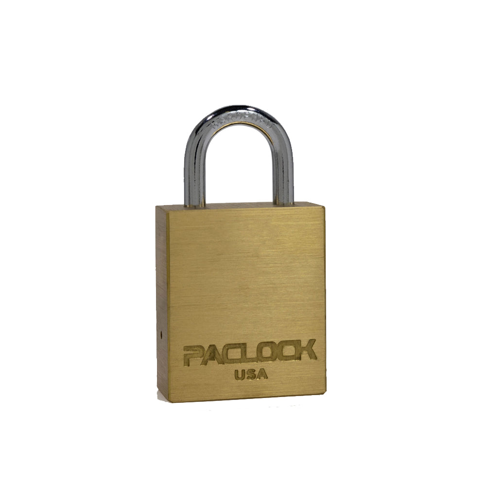 PACLOCK Light-Duty Brass Padlock with 3/4 Inch Shackle Spread LFIC-SGT ...