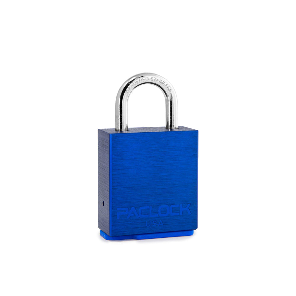 PACLOCK Heavy-Duty Aluminum Padlock with 3/4 Inch Shackle Spread LFIC-COR-3A Series - Hardened Steel Shackles