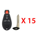 2011 - 2013 Dodge Durango Fobik Key 5B FCC# IYZ-C01C (15 Pack)