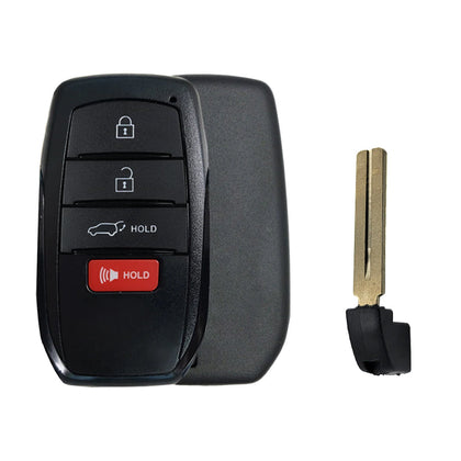 2023 Toyota Corolla Cross Smart Key Fob 4 Buttons - Hatch - FCC# HYQ14FBW - Aftermarket