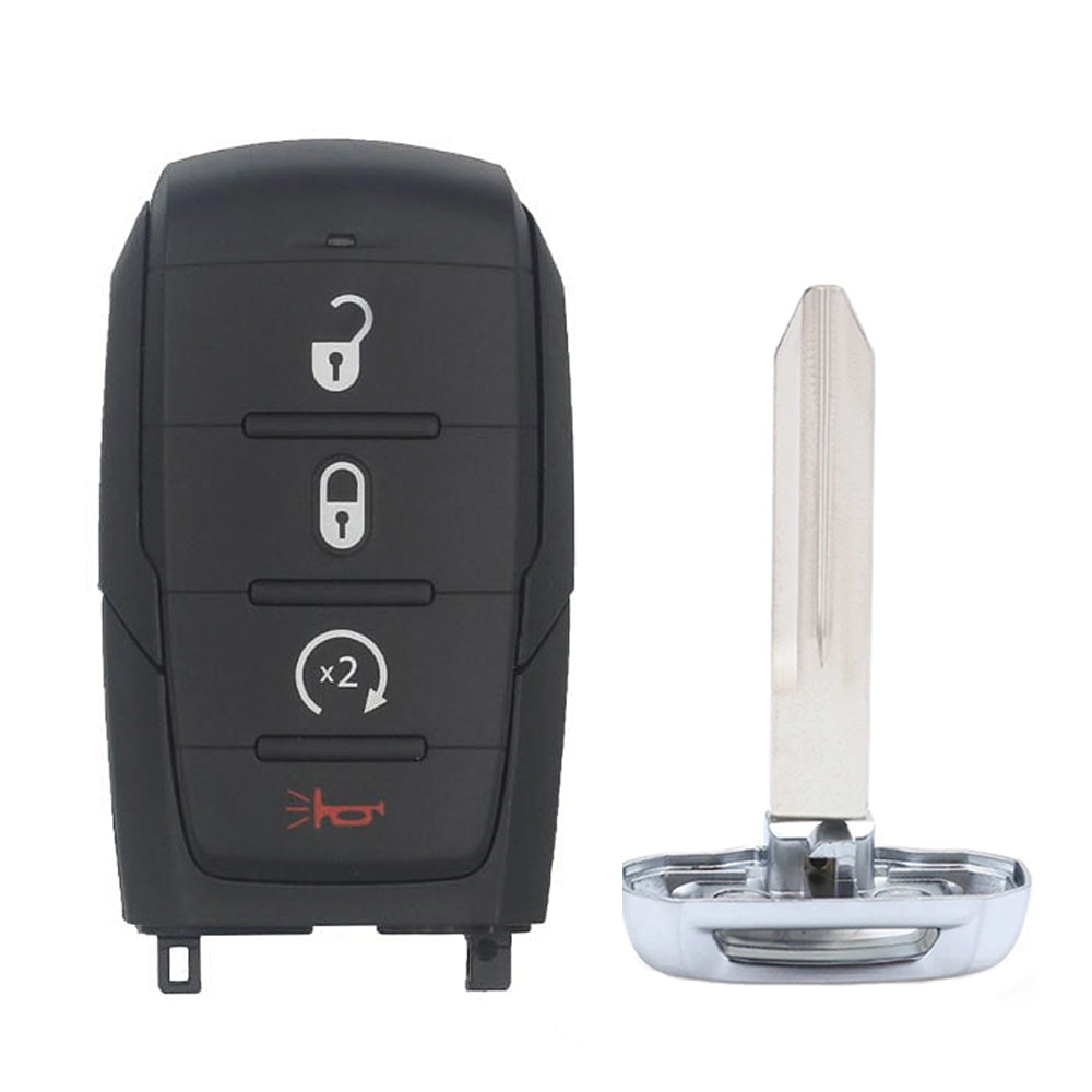 2021 RAM 1500 Smart Key 4B FCC# OHT-4882056 - Black Sides - Aftermarket