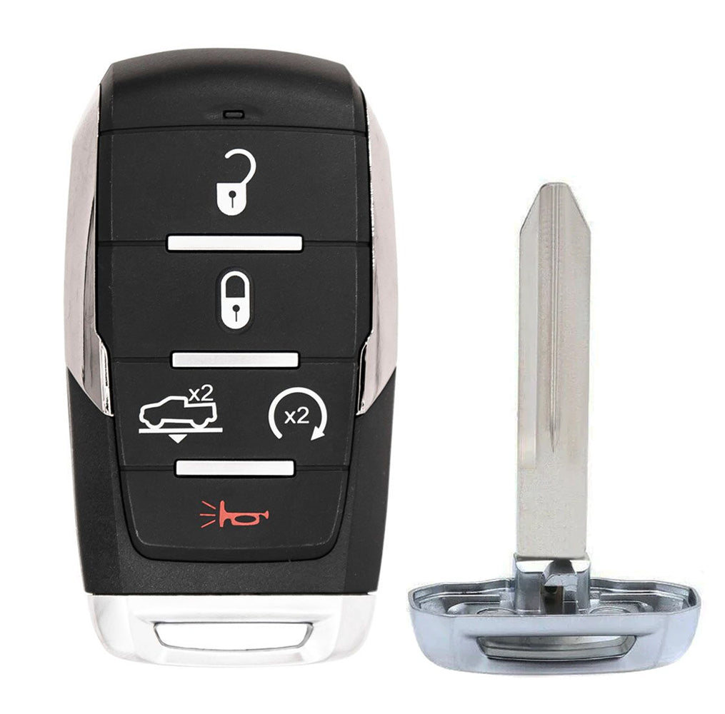 2023 RAM 1500 Smart Key 5B FCC# OHT-4882056 - Silver Sides - Aftermarket